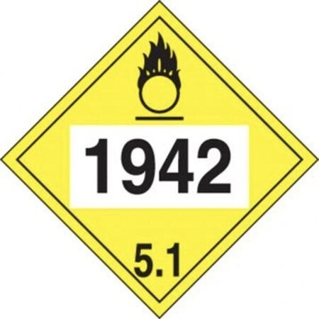 Accuform 4DIGIT DOT PLACARDS HAZARD CLASS 5 MPL751CT10 MPL751CT10